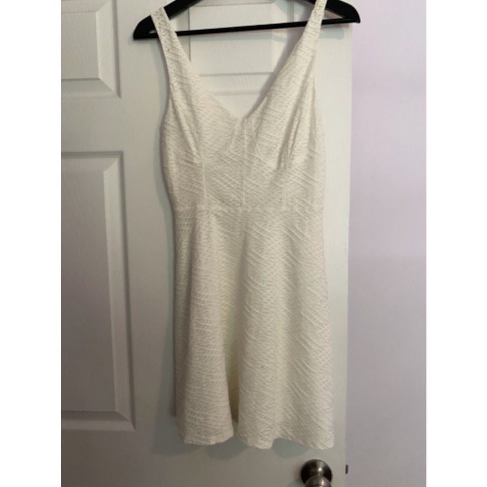 Marilyn Monroe fit and flare white dress with bustier top